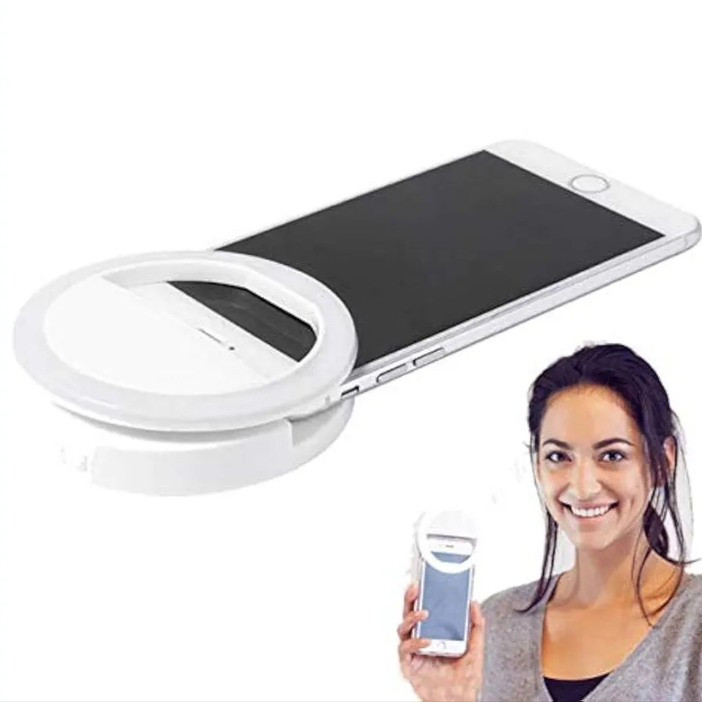LED Flash Light Up Selfie Luminous Phone Ring